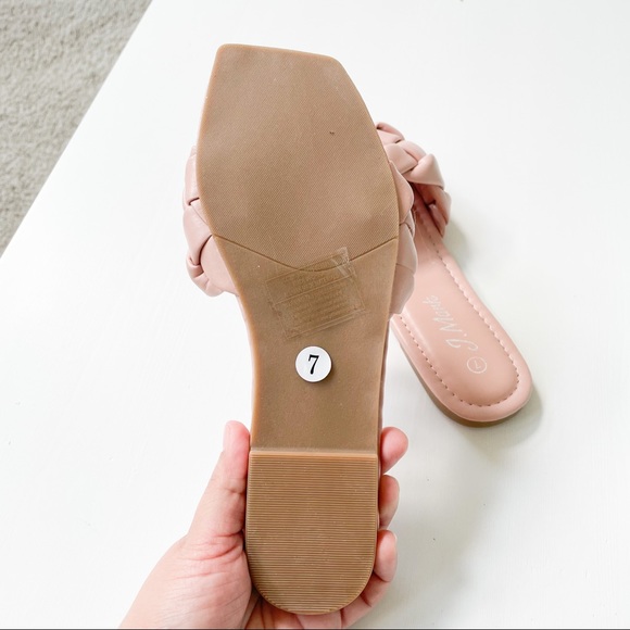 J.Mark Nude Braided Slide Sandal Passion-99 - Picture 7 of 12